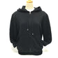 CHANEL P63299 Graffiti CC Logo 20P Sweatshirt, Long Sleeve Zip-Up Hoodie, Cotton, Women's, Black