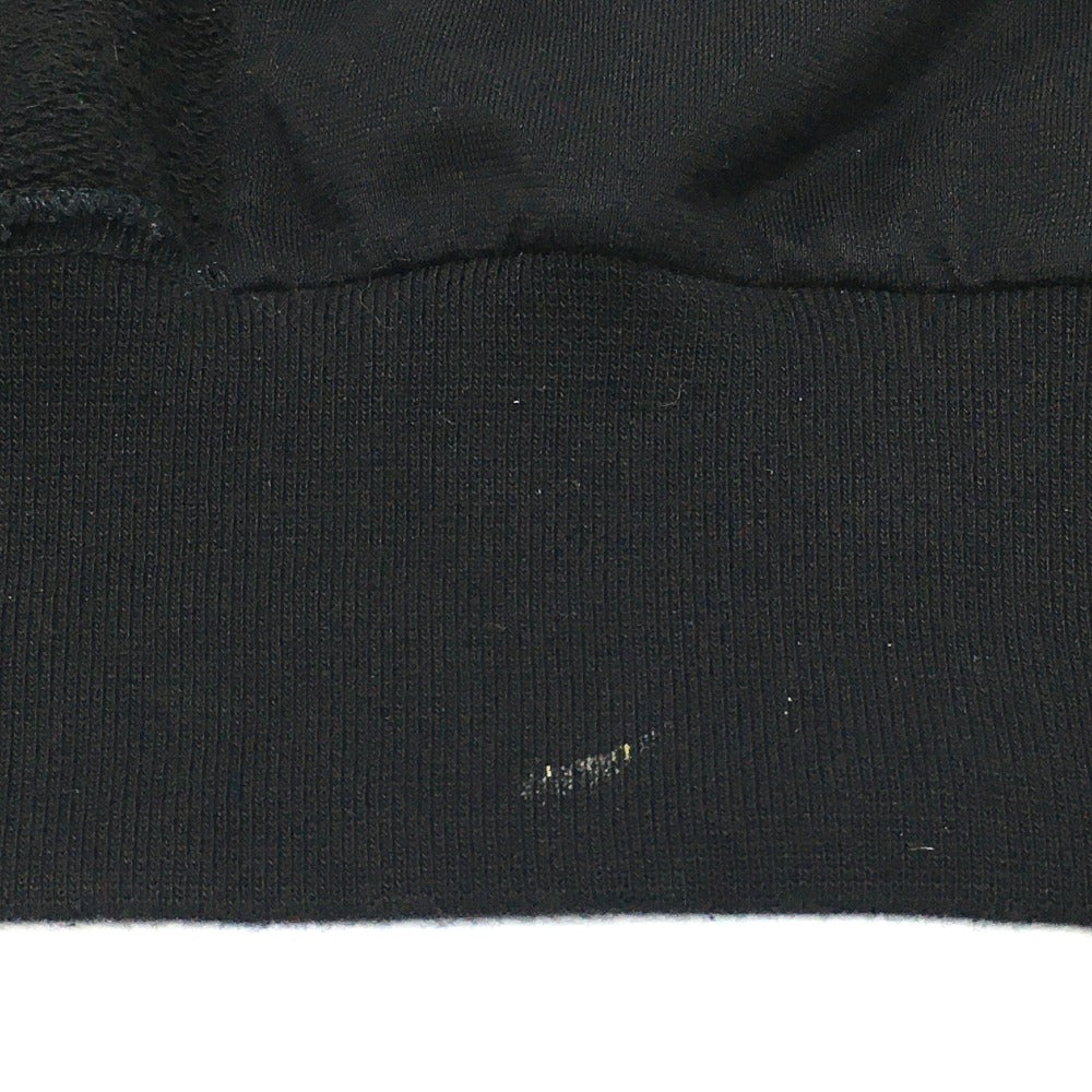 CHANEL P63299 Graffiti CC Logo 20P Sweatshirt, Long Sleeve Zip-Up Hoodie, Cotton, Women's, Black