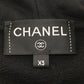 CHANEL P63299 Graffiti CC Logo 20P Sweatshirt, Long Sleeve Zip-Up Hoodie, Cotton, Women's, Black