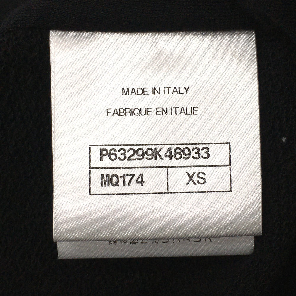 CHANEL P63299 Graffiti CC Logo 20P Sweatshirt, Long Sleeve Zip-Up Hoodie, Cotton, Women's, Black