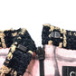 CHANEL P70539 Check Tweed Chain Skirt, 21SS, Silk, Women's, Black/Beige