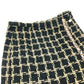 CHANEL P70539 Check Tweed Chain Skirt, 21SS, Silk, Women's, Black/Beige