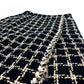 CHANEL P70539 Check Tweed Chain Skirt, 21SS, Silk, Women's, Black/Beige