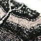 CHANEL P73552 CC Coco Mark Tweed Pearl Long Sleeve Jacket, Size 22B, Wool, Women's, Black/White/Light Pink