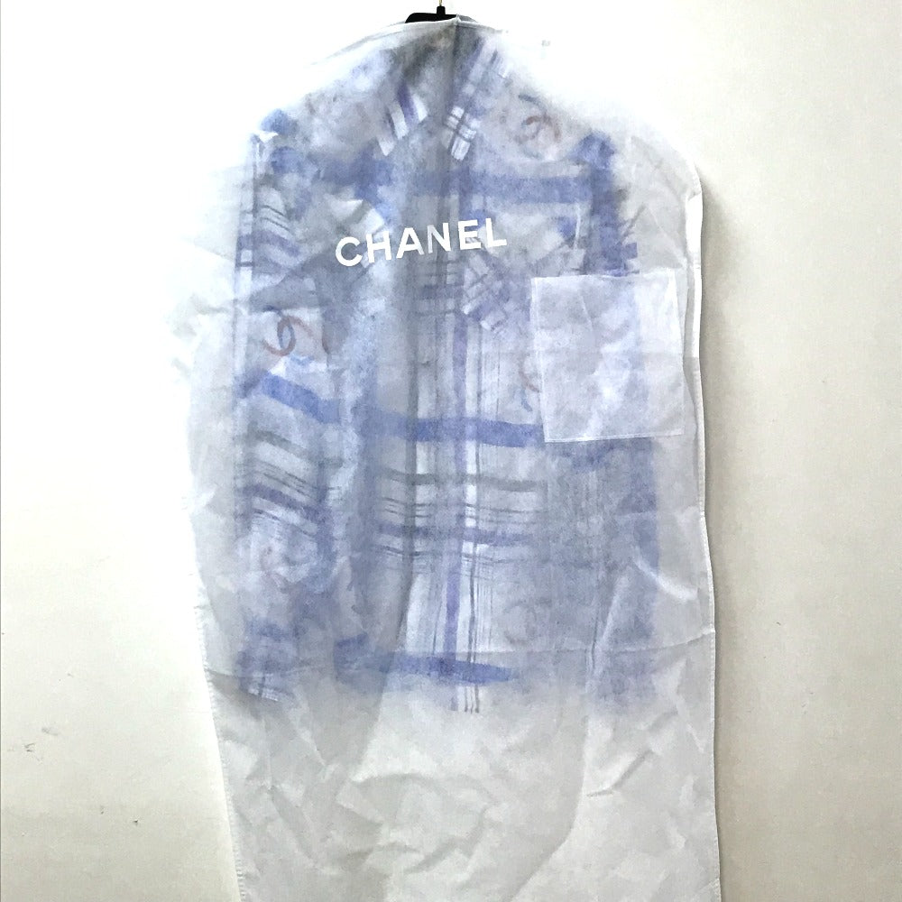CHANEL P74508 CC ココマーク プリント モスリン トップス アパレル カットソー 長袖 ブラウス シルク レディース ホワイト
