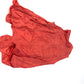 CHANEL P72306 Logo Print Ruffle Sleeveless Apparel 22P Silk Top Women's Red
