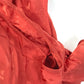 CHANEL P72306 Logo Print Ruffle Sleeveless Apparel 22P Silk Top Women's Red