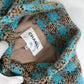CHANEL P73646 Coco Mark CC Beaded Rhinestone Button Mixed Tweed 22K Wool Long Coat Women's Blue