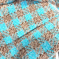 CHANEL P73646 Coco Mark CC Beaded Rhinestone Button Mixed Tweed 22K Wool Long Coat Women's Blue