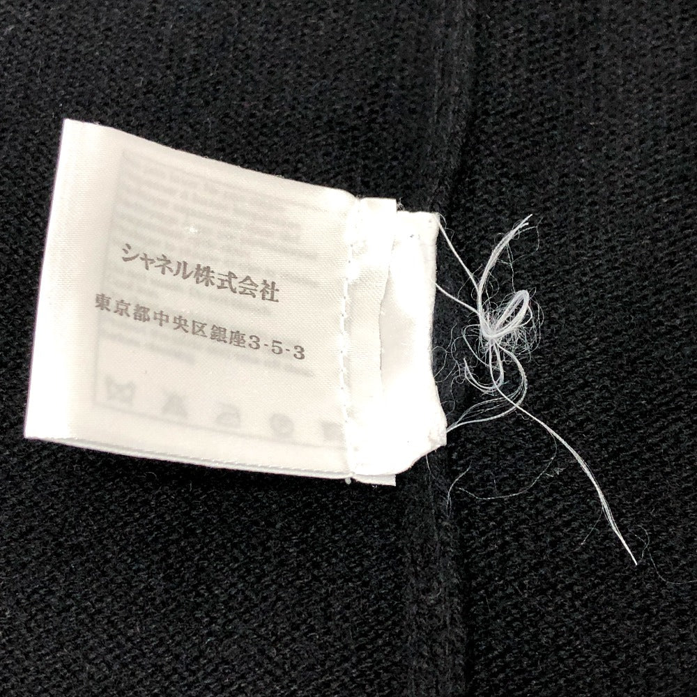 CHANEL P40668 バイカラー チェーン ココボタン ニットセーター アパレル トップス 長袖 カーディガン ニット レディース ブラック - brandshop-reference