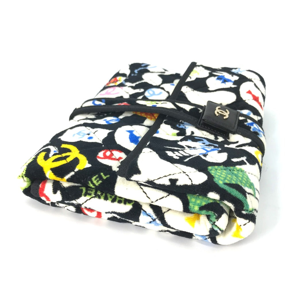 CHANEL Animal Print Diaper Changing Mat, Baby, Cotton, Kids, Black