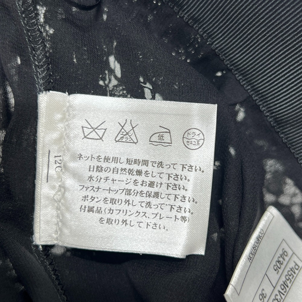 CHANEL P45546 13P 総レース ハーフパンツ CC ココマーク ショートパンツ ボトムス パンツ レーヨン レディース ブラック