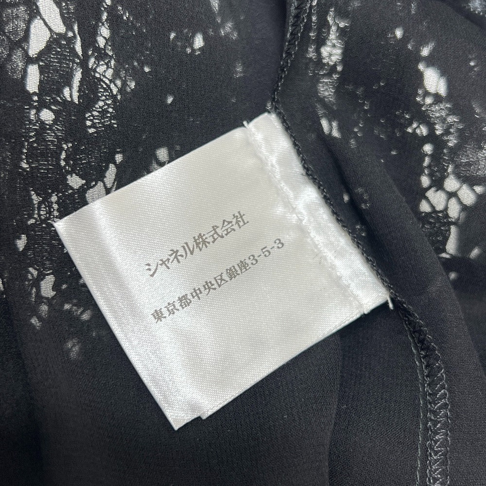 CHANEL P45546 13P 総レース ハーフパンツ CC ココマーク ショートパンツ ボトムス パンツ レーヨン レディース ブラック