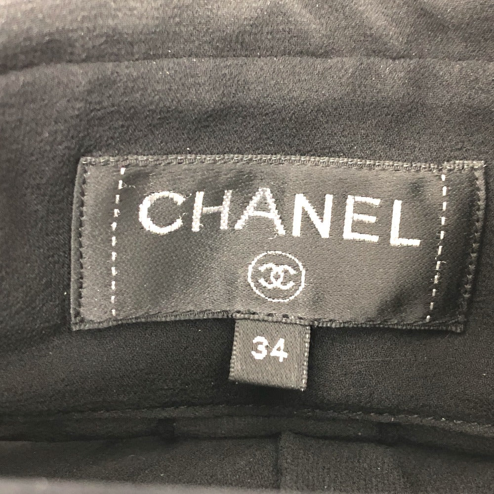 CHANEL P55115 アパレル 長袖 トップス シースルー カメリアブローチ ブラウス シースルーブラウス 長袖 トップス アパレル ブラウス シルク レディース ブラック
