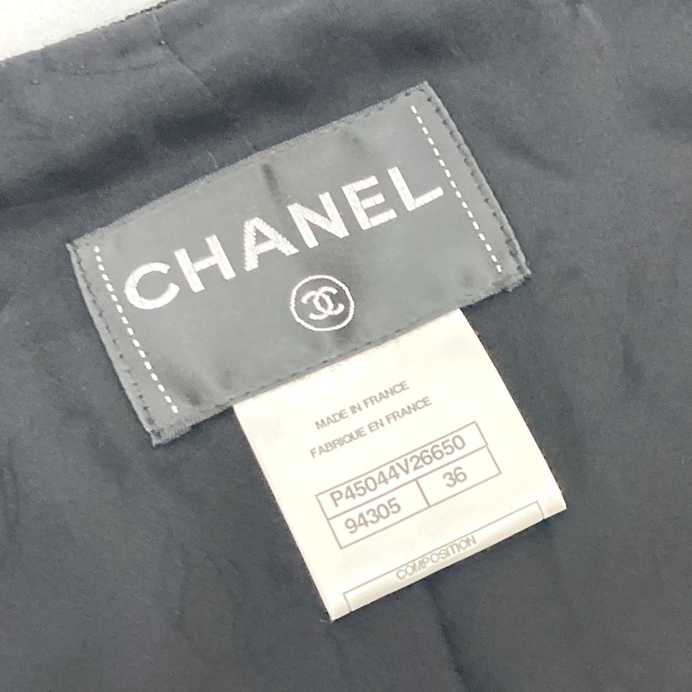 CHANEL P45044 スパンコール 七分袖 アウター 上着 アパレル ジャケット スパンコール レディース ブラック