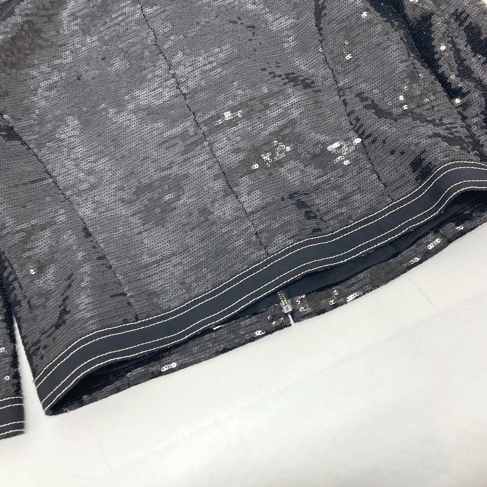 CHANEL P45044 スパンコール 七分袖 アウター 上着 アパレル ジャケット スパンコール レディース ブラック