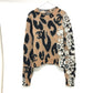 CHANEL P75361 23A ココマーク レオパード 豹 ヒョウ柄 ニット セーター 長袖 アパレル セーター カシミヤ レディース ブラウン