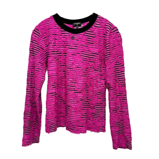 CHANEL P77487 24AW Cotton & Mixed Fibers apparel Long sleeve shirt Viscose pink Used