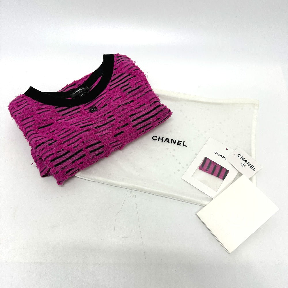 CHANEL P77487 24AW Cotton & Mixed Fibers apparel Long sleeve shirt Viscose pink Used