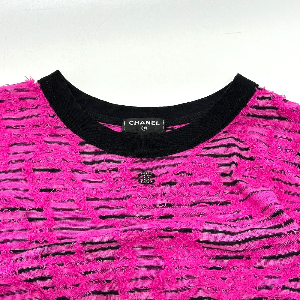 CHANEL P77487 24AW Cotton & Mixed Fibers apparel Long sleeve shirt Viscose pink Used