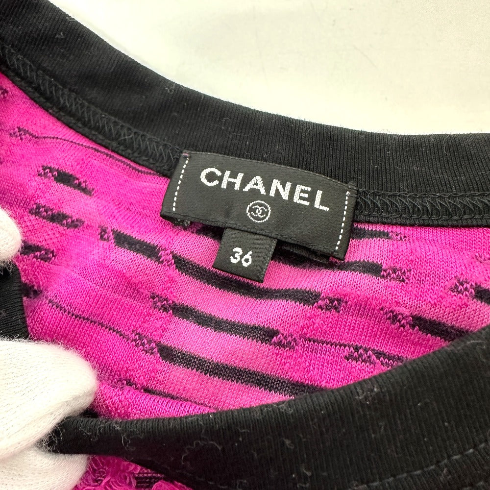 CHANEL P77487 24AW Cotton & Mixed Fibers apparel Long sleeve shirt Viscose pink Used