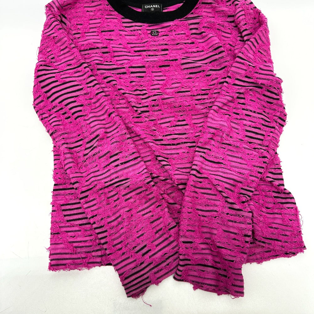 CHANEL P77487 24AW Cotton & Mixed Fibers apparel Long sleeve shirt Viscose pink Used