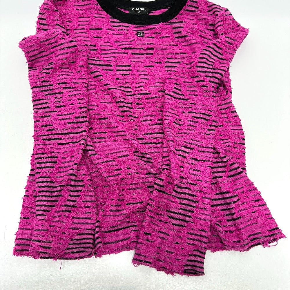 CHANEL P77487 24AW Cotton & Mixed Fibers apparel Long sleeve shirt Viscose pink Used