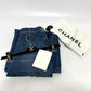 CHANEL P78312 24K ワイド アパレル デニムパンツ デニム レディース ブルー