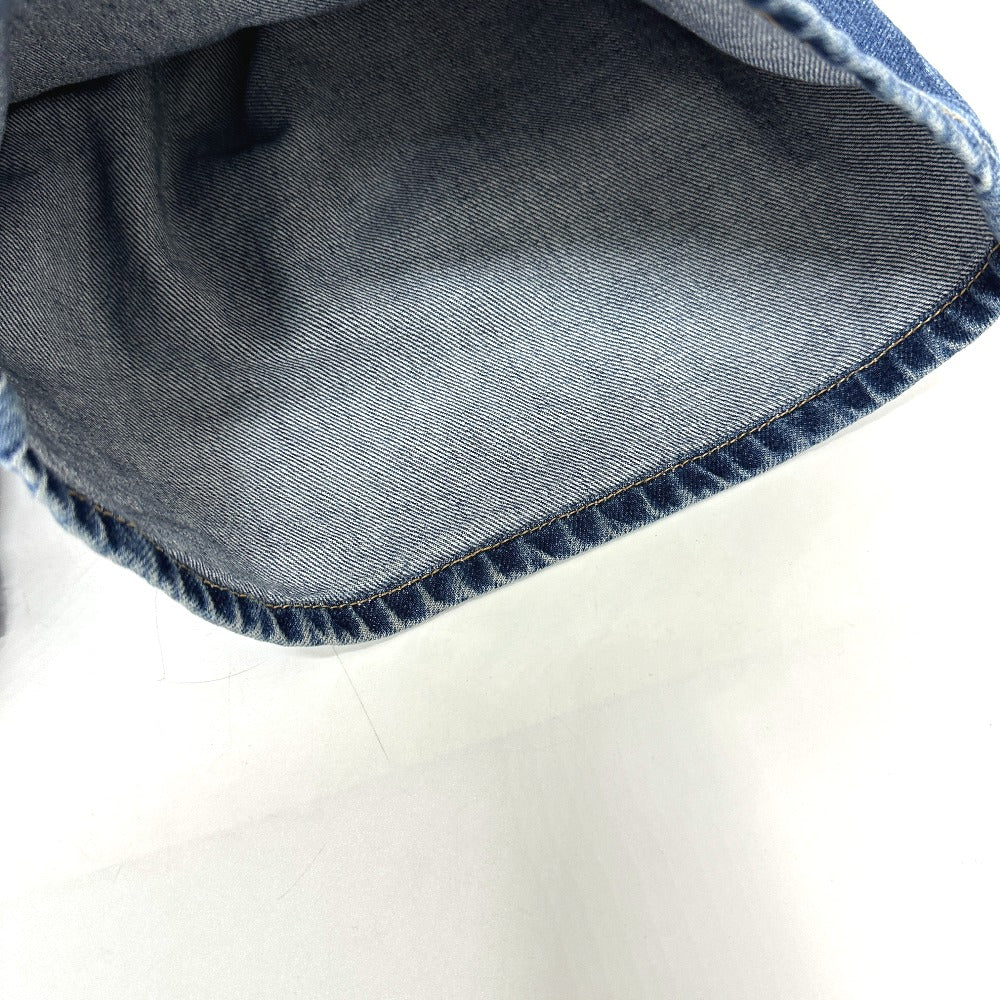 CHANEL P78312 24K ワイド アパレル デニムパンツ デニム レディース ブルー