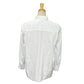 CHANEL P59362 18A Rhinestone Button Ruffle Apparel Blouse, Long Sleeve, Cotton, Women's, White