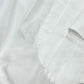 CHANEL P59362 18A Rhinestone Button Ruffle Apparel Blouse, Long Sleeve, Cotton, Women's, White