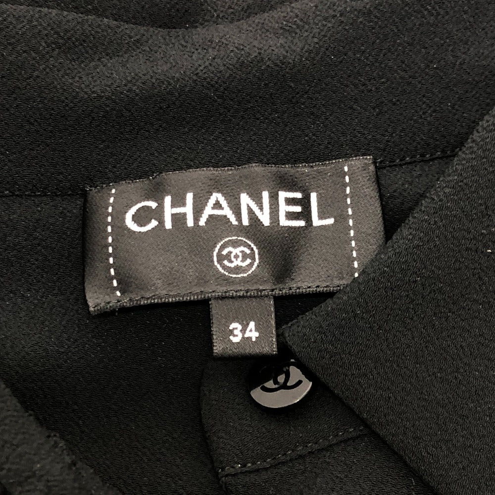CHANEL P80340 2025/26 Fall/Winter Pre-Collection Apparel Tops Long Sleeve Cashmere Blouse Black
