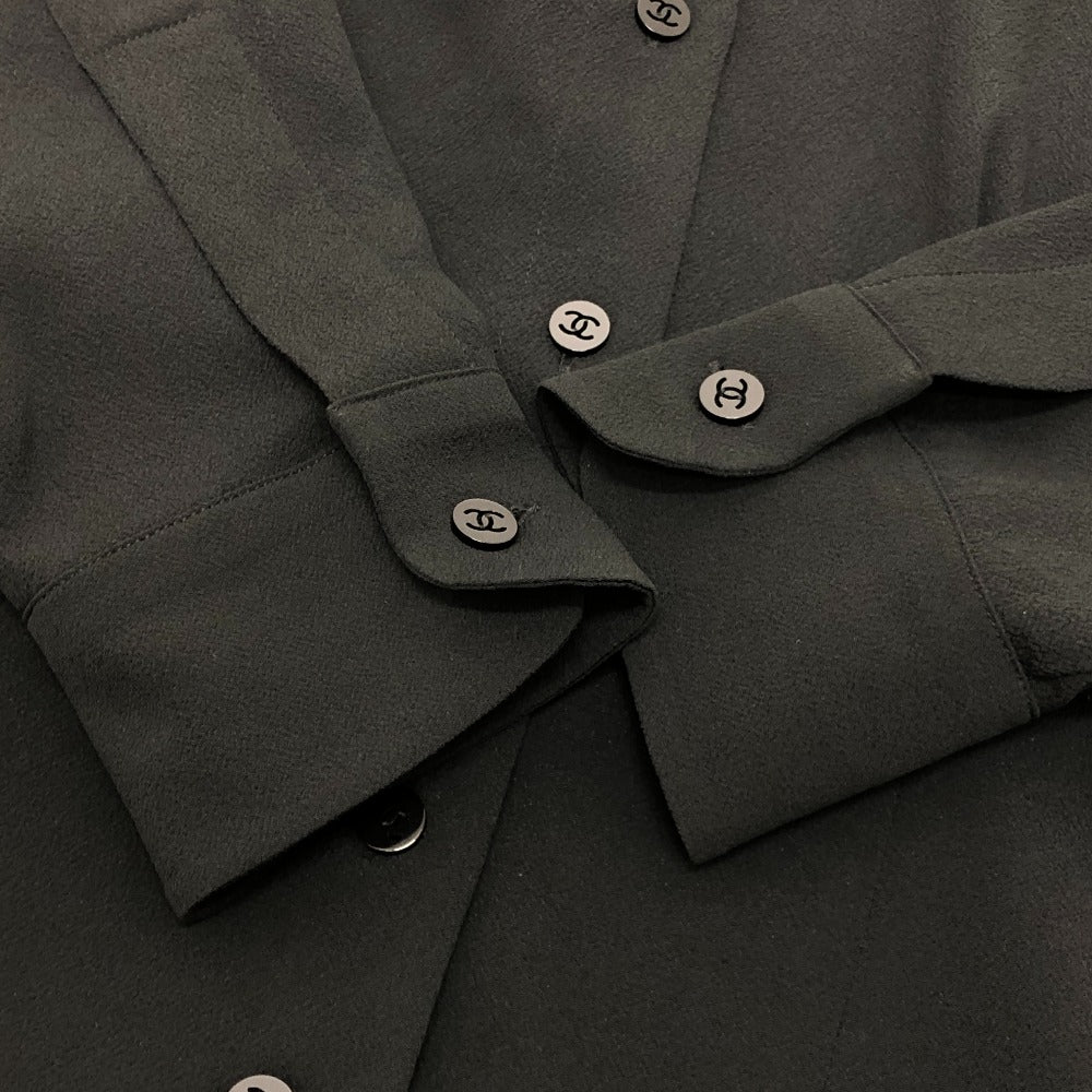 CHANEL P80340 2025/26 Fall/Winter Pre-Collection Apparel Tops Long Sleeve Cashmere Blouse Black