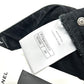 CHANEL P77640V69611 Spring/Summer 2023 (SS23) Camellia Jewel Button 3/4 Length Denim Pants, Cotton, Women's, Black