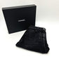 CHANEL P77640V69611 Spring/Summer 2023 (SS23) Camellia Jewel Button 3/4 Length Denim Pants, Cotton, Women's, Black