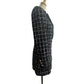 CHANEL P75797 23-24AW Camellia Button Apparel Outerwear Long Tweed Jacket Tweed Women's Black
