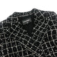 CHANEL P75797 23-24AW Camellia Button Apparel Outerwear Long Tweed Jacket Tweed Women's Black