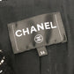 CHANEL P75797 23-24AW Camellia Button Apparel Outerwear Long Tweed Jacket Tweed Women's Black