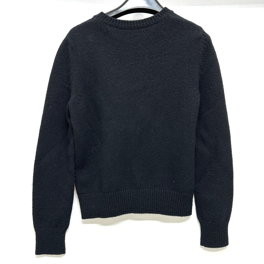 CHANEL P76044 24AW Coco Mark Fur Apparel Sweater Cashmere Women's Black