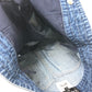 CHANEL P55976 Coco Mark Button Apparel Bottoms Knee-Length Denim Skirt Cotton Women's Blue