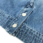 CHANEL P55976 Coco Mark Button Apparel Bottoms Knee-Length Denim Skirt Cotton Women's Blue