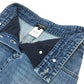 CHANEL P55976 Coco Mark Button Apparel Bottoms Knee-Length Denim Skirt Cotton Women's Blue