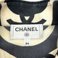 CHANEL P70211 21P CC Mark Wave apparel short sleeves Short sleeve T-shirt silk Black/White Used