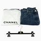 CHANEL P81258 26C Washed denim jeans Apparel Side CC Mark Straight Bottoms cargo pants Denim blue Used