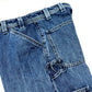 CHANEL P81258 26C Washed denim jeans Apparel Side CC Mark Straight Bottoms cargo pants Denim blue Used