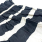 CHANEL Pleated Border Apparel Stripes skirt silk Black/White Used