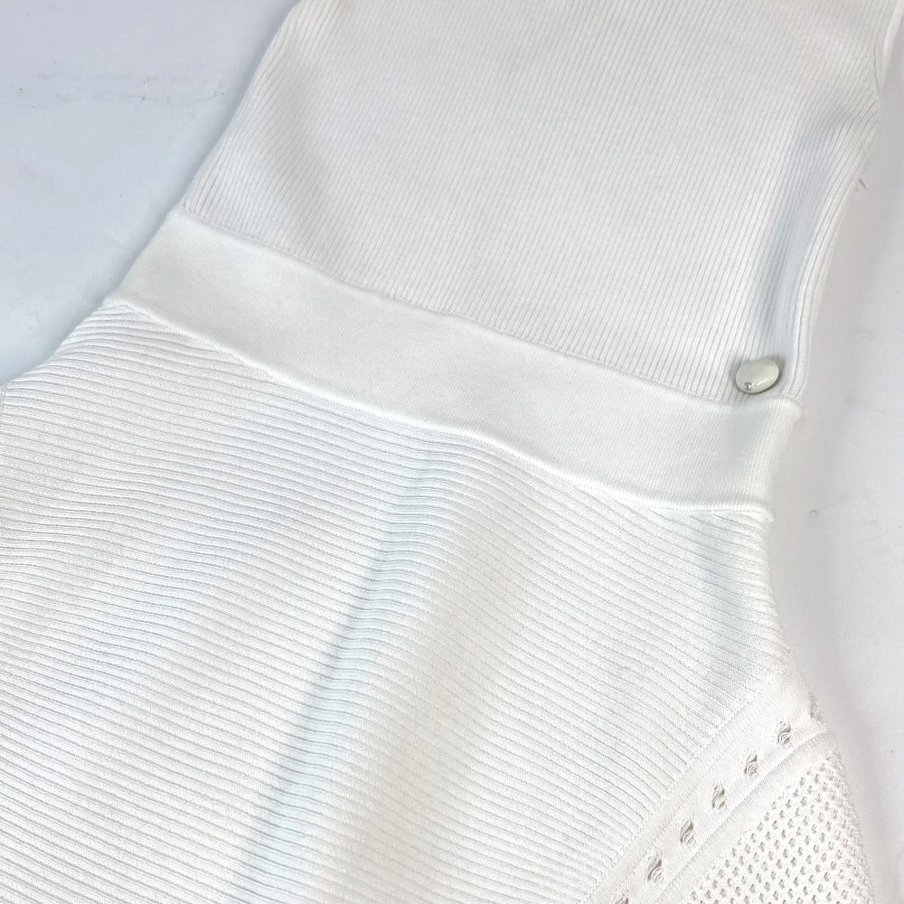CHANEL 15P Sleeveless Dress, Dress, Skirt, Apparel, Dress, Cotton, Women's, White