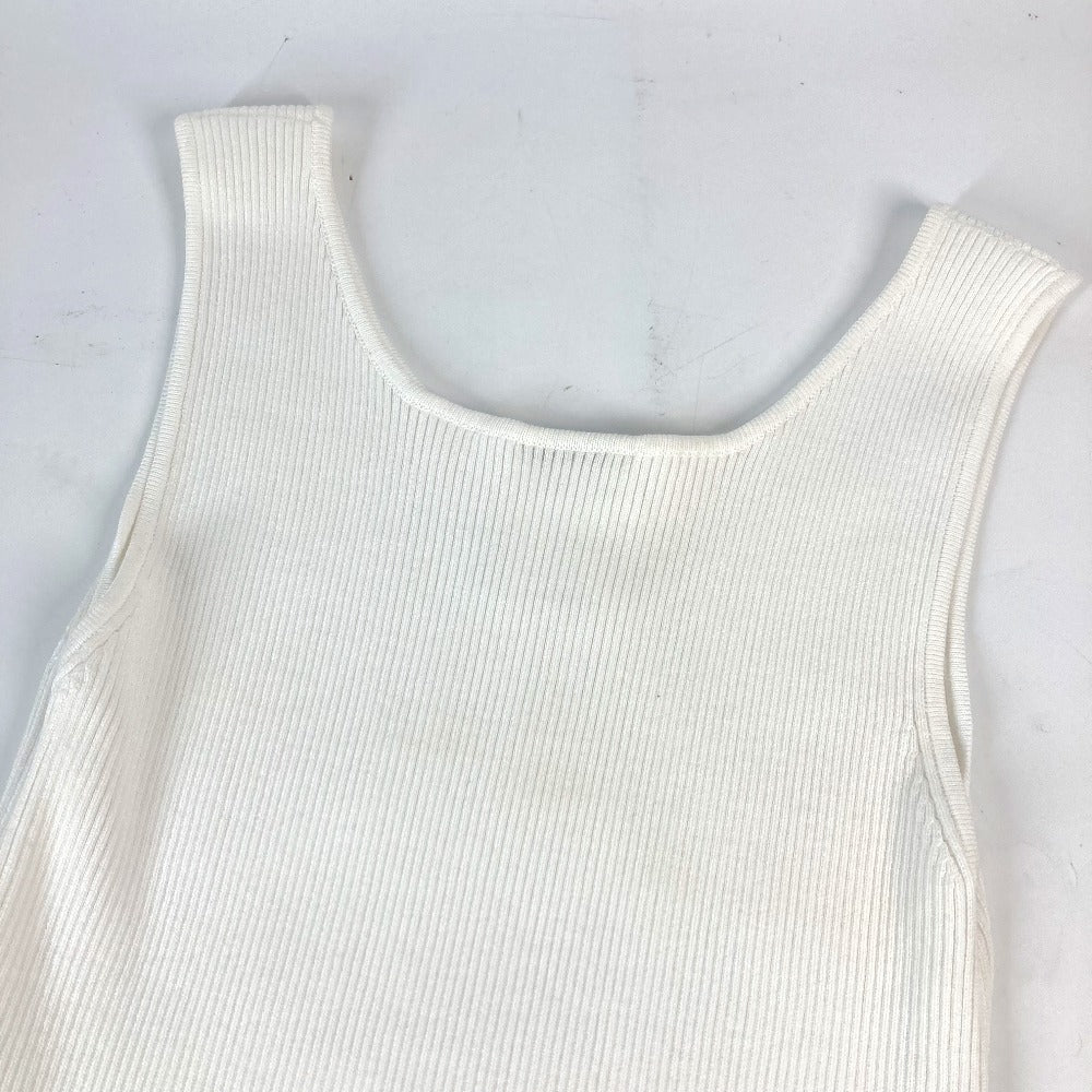 CHANEL 15P Sleeveless Dress, Dress, Skirt, Apparel, Dress, Cotton, Women's, White