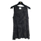 CHANEL Camellia Motif Sleeveless Top Dress, 15C Cotton Camisole, Black, Women's