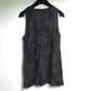 CHANEL Camellia Motif Sleeveless Top Dress, 15C Cotton Camisole, Black, Women's
